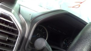 2015-2020 Ford F-150 Speedometer and Radio Surround Instrument Panel Bezel (Used OEM)
