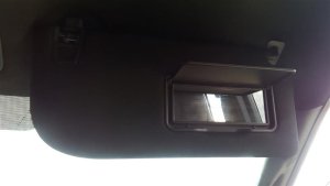 2015-2017 Ford F-150 Tan Non-Illuminated Sun Visor without Sunroof - Right (Passenger) (Used OEM)