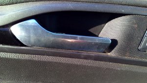 2013-2020 Lincoln MKZ Silver Interior Door Handle - Left (Driver) (Used OEM)
