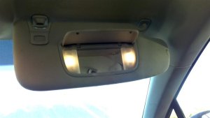 2015-2016 Ford Fusion Gray Sun Visor without Sunroof - Right (Passenger) (Used OEM)