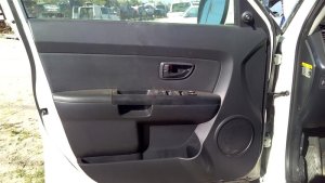 2012-2013 Kia Soul Black Door Interior Trim Panel with Power Windows and Locks - Front (Used OEM)