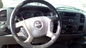 2009-2010 GMC Sierra Black Tilt Steering Column with Cruise and Radio Controls (Used OEM)