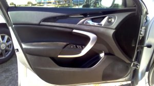 2011-2013 Buick Regal Black Door Interior Trim Panel with Power Windows and Locks - Front, Left (Driver) (Used OEM)