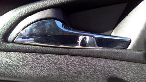 2013-2019 Cadillac XTS Chrome Chrome Interior Door Handle - Left (Driver) (Used OEM)