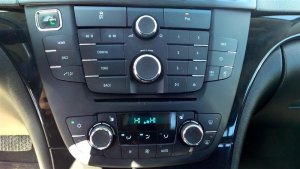 2012-2013 Buick Regal Black Radio Control Panel (Used OEM)