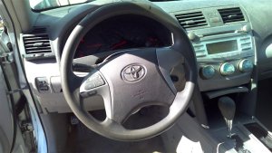 2007-2011 Toyota Camry Gray Tilt and Telescopic Steering Column with Cruise and Radio Controls (Used OEM)