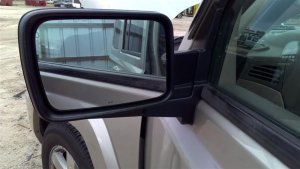 2006-2010 Jeep Commander Black Side/Door Mirror - Left (Driver) (Used OEM)