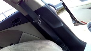 2012-2015 Kia Optima Gray Seat Belt Assembly with Retractor and Pretensioner - Front (Used OEM)