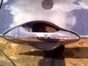 2011-2016 Hyundai Elantra Black Exterior Door Handle - Rear, Right (Passenger) (Used OEM)