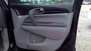 2009-2016 GMC Acadia Gray Door Interior Trim Panel with Power Windows and Locks - Front, Right (Passenger) (Used OEM)