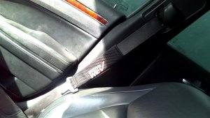 2011-2023 Chrysler 300 Tan Seat Belt Assembly with Pretensioner - Front, Right (Passenger) (Used OEM)