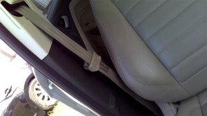 2013-2017 Ford Escape Beige Seat Belt Assembly with Pretensioner - Front, Right (Passenger) (Used OEM)