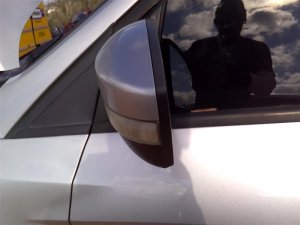 2015-2018 Ford Focus Silver Power Door/Side View Mirror - Left (Driver) (Used OEM)