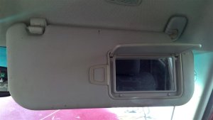 2010-2013 Kia Soul Gray Sun Visor with Mirror - Right (Passenger) (Used OEM)