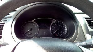 2016-2018 Nissan Altima Black Speedometer Instrument Panel Bezel (Used OEM)