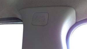 2015-2018 Nissan Altima Black Roof Curtain Air Bag - Left (Driver) (Used OEM)