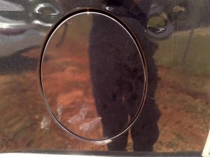 2007-2014 GMC Yukon XL Black Fuel Filler Door (Used OEM)