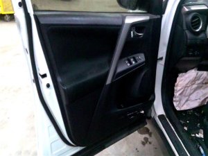 2013-2018 Toyota RAV4 Black Door Interior Trim Panel - Front, Left (Driver) (Used OEM)