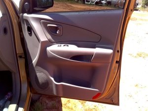 2005-2009 Hyundai Tucson Tan Door Interior Trim Panel with Power Windows and Locks - Front, Right (Passenger) (Used OEM)