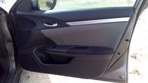 2016-2021 Honda Civic Gray Door Interior Trim Panel - Front, Right (Passenger) (Used OEM)