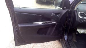 2011-2020 Dodge Journey Black Door Interior Trim Panel - Front, Left (Driver) (Used OEM)