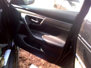 2013-2018 Nissan Altima Black Door Interior Trim Panel - Front, Right (Passenger) (Used OEM)