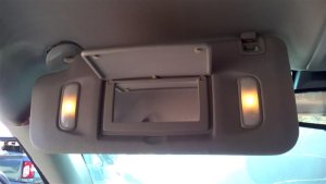 2010-2017 GMC Terrain Gray Sun Visor - Left (Driver) (Used OEM)
