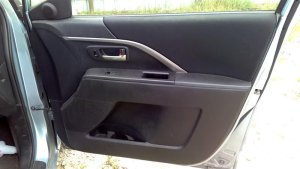  Mazda Mazda5 Black Door Interior Trim Panel with Power Windows and Power Locks - Front, Right (Passenger) (Used OEM)
