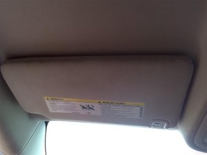 2015 Chrysler 200 Black Sun Visor - Left (Driver) (Used OEM)
