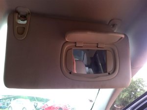 2015 Chrysler 200 Black Sun Visor without Sunroof without Vanity Light - Right (Passenger) (Used OEM)