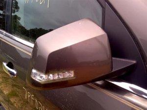 2007-2008 GMC Acadia Red Power Door/Side View Mirror - Right (Passenger) (Used OEM)