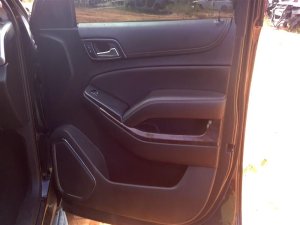 2015-2020 GMC Yukon XL Black Door Interior Trim Panel with Power Windows and Locks - Front, Right (Passenger) (Used OEM)
