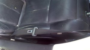 2011-2014 Nissan Maxima Tan Seat Belt Assembly - Front, Left (Driver) (Used OEM)
