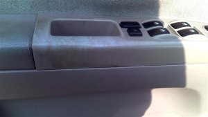 2003-2009 Kia Sorento Tan Door Interior Trim Panel with Power Windows and Power Locks - Front, Left (Driver) (Used OEM)
