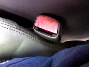 2006-2009 Pontiac G6 Black Seat Belt Buckle - Front, Left (Driver) (Used OEM)