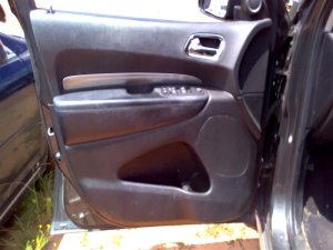 2011-2020 Dodge Durango Black Door Interior Trim Panel with Power Windows and Locks - Front, Left (Driver) (Used OEM)