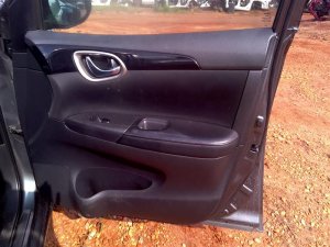 2013-2019 Nissan Sentra Black Door Interior Trim Panel - Front, Right (Passenger) (Used OEM)