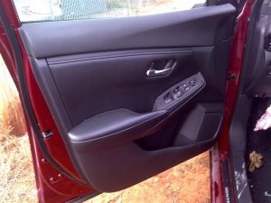2020-2025 Nissan Sentra Black Door Interior Trim Panel with Power Windows and Locks - Front, Left (Driver) (Used OEM)