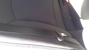 2011-2015 Kia Optima Black Seat Belt Assembly - Rear, Left (Driver) (Used OEM)