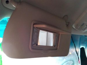 2003-2007 Cadillac CTS Tan Sun Visor without Garage Door Opener - Left (Driver) (Used OEM)