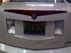 2003-2007 Cadillac CTS Tail Finish Panel without Fog Lamps - Rear (Used OEM)