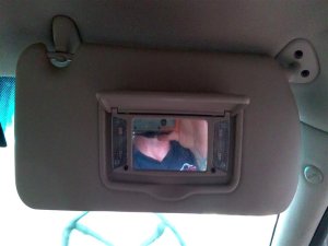 2003-2007 Cadillac CTS Tan Sun Visor - Right (Passenger) (Used OEM)