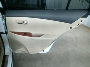 2007-2012 Lexus ES350 Gray Door Interior Trim Panel - Rear, Right (Passenger) (Used OEM)
