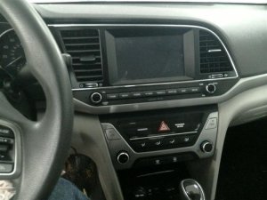 2017-2018 Hyundai Elantra Black Radio Instrument Panel Bezel (Used OEM)