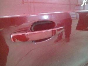 2011-2017 Buick Regal Red Painted Exterior Door Handle - Front, Right (Passenger) (Used OEM)