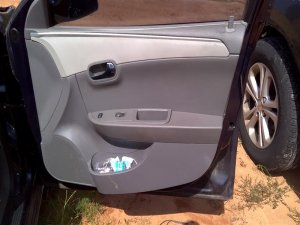 2007-2009 Saturn Aura Gray Door Interior Trim Panel with Power Windows and Locks - Front, Right (Passenger) (Used OEM)