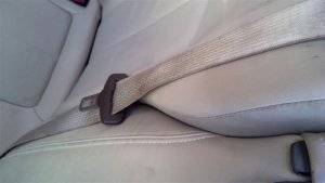 2012-2017 Buick Verano Black Outer Seat Belt Assembly - Rear, Left (Driver) (Used OEM)