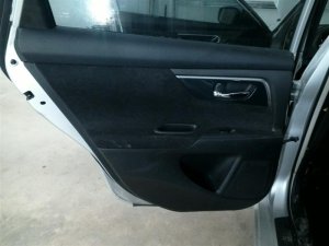 2013-2018 Nissan Altima Black Door Interior Trim Panel - Rear, Left (Driver) (Used OEM)