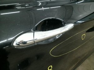 2011-2015 Hyundai Sonata Chrome Exterior Door Handle - Rear, Right (Passenger) (Used OEM)