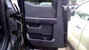 2021-2025 Ford F-150 Black Door Interior Trim Panel - Rear, Left (Driver) (Used OEM)